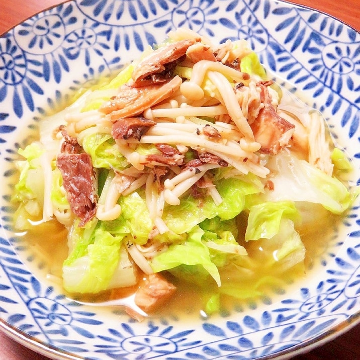 ☺レンジで簡単おかず♪白菜と鯖缶のとろとろ煮☺